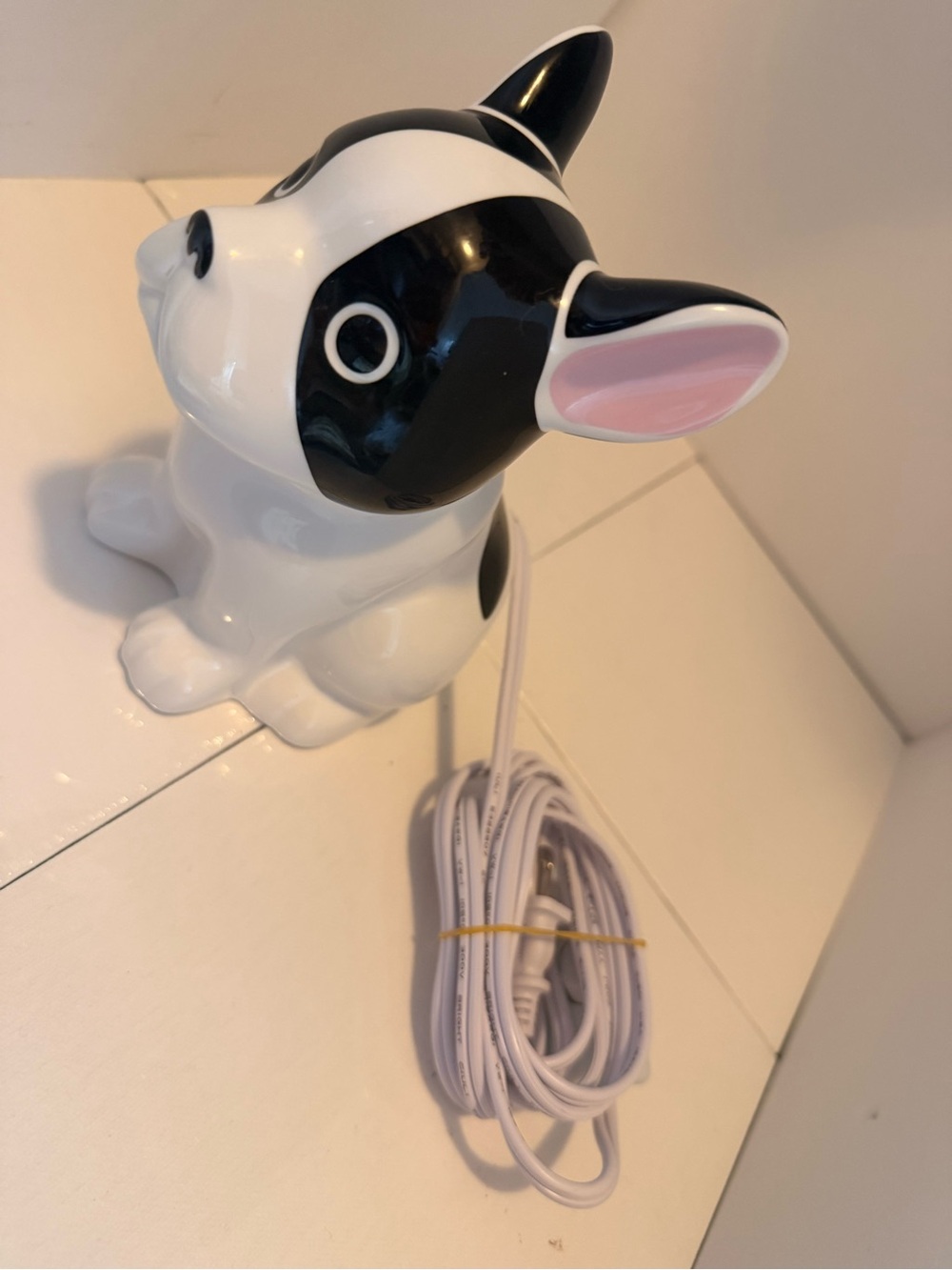 Ceramic French Bulldog Night Light - Picture 3 of 7